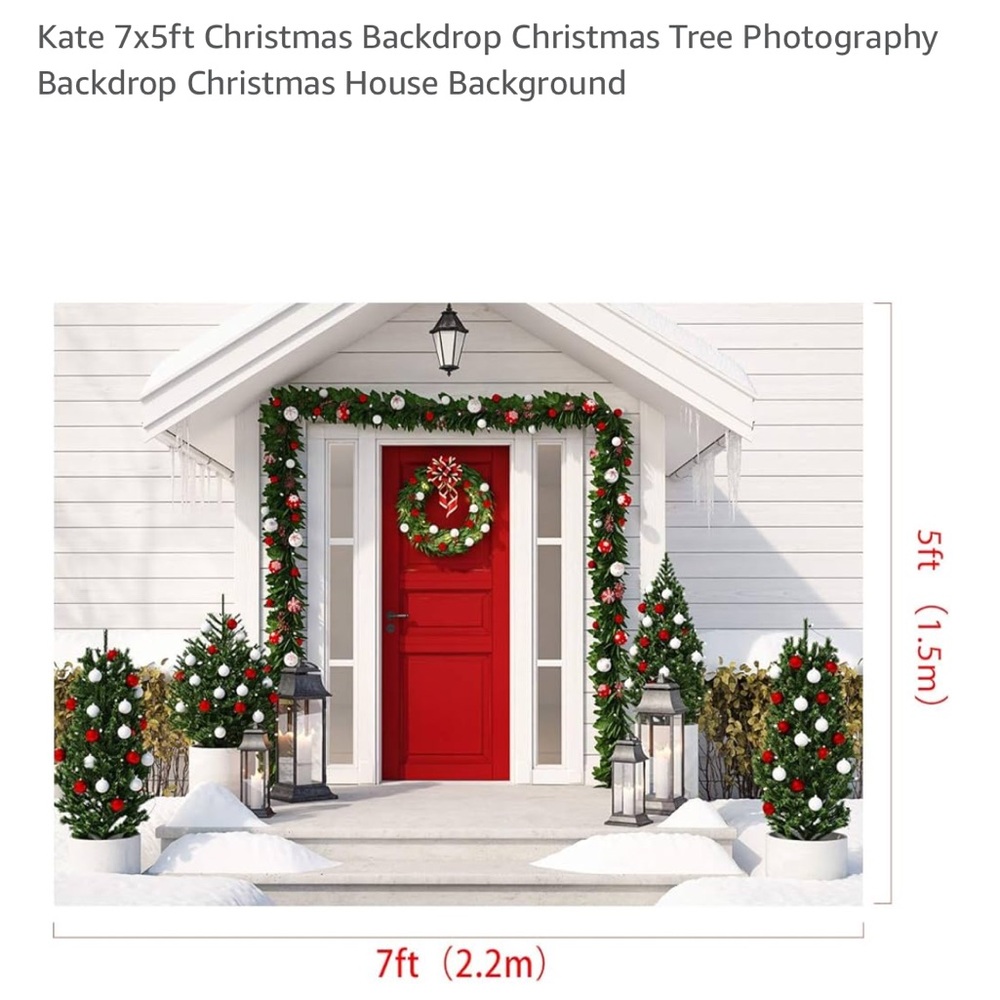 Kate Christmas Backdrop 7x5 photography